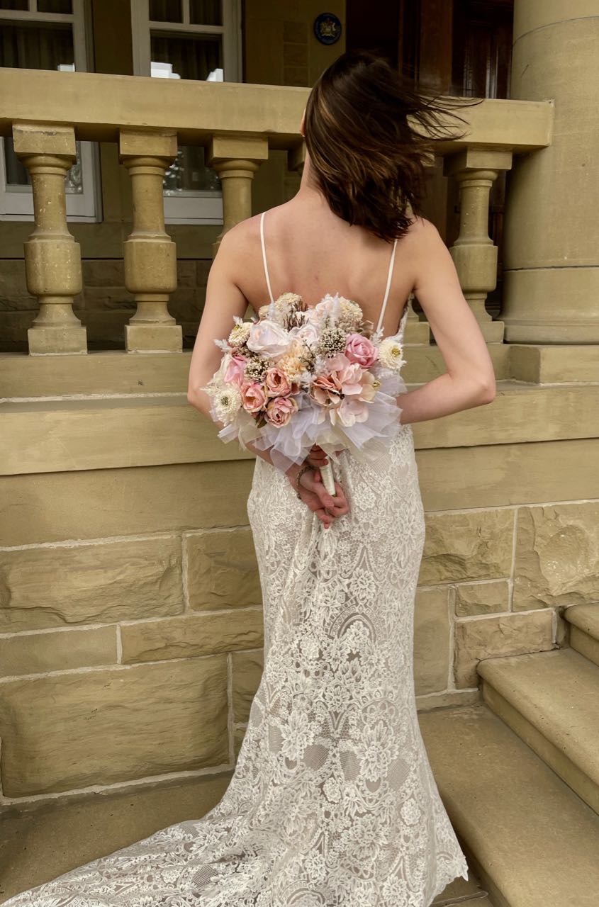 Bridal Bouquet in Cappuccino Blush RentARose