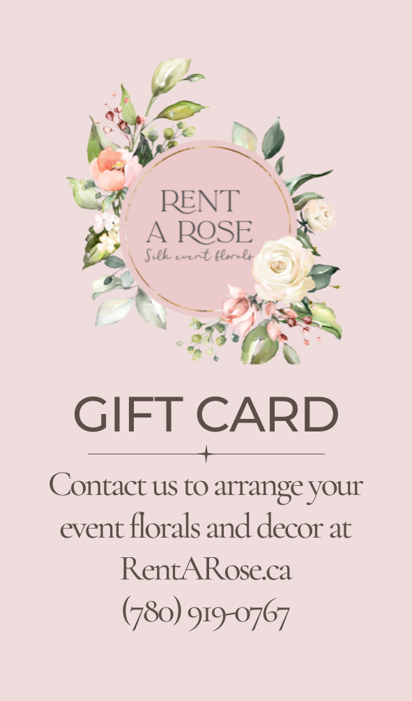 Rent a Rose - Gift Card-Gift cards are available in six denominations form $50 to $1,000.