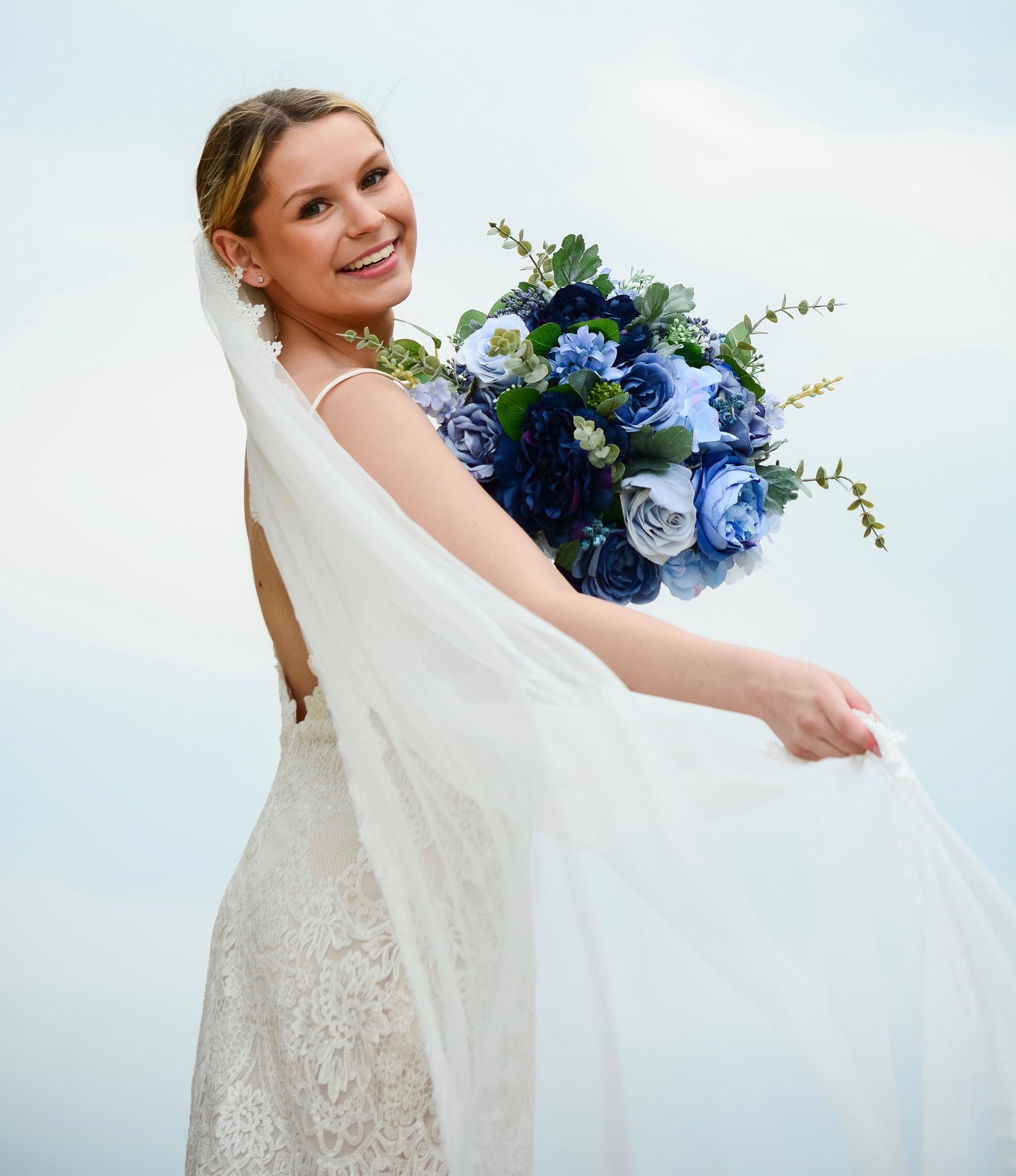 Bridal Bouquet in Something Blue