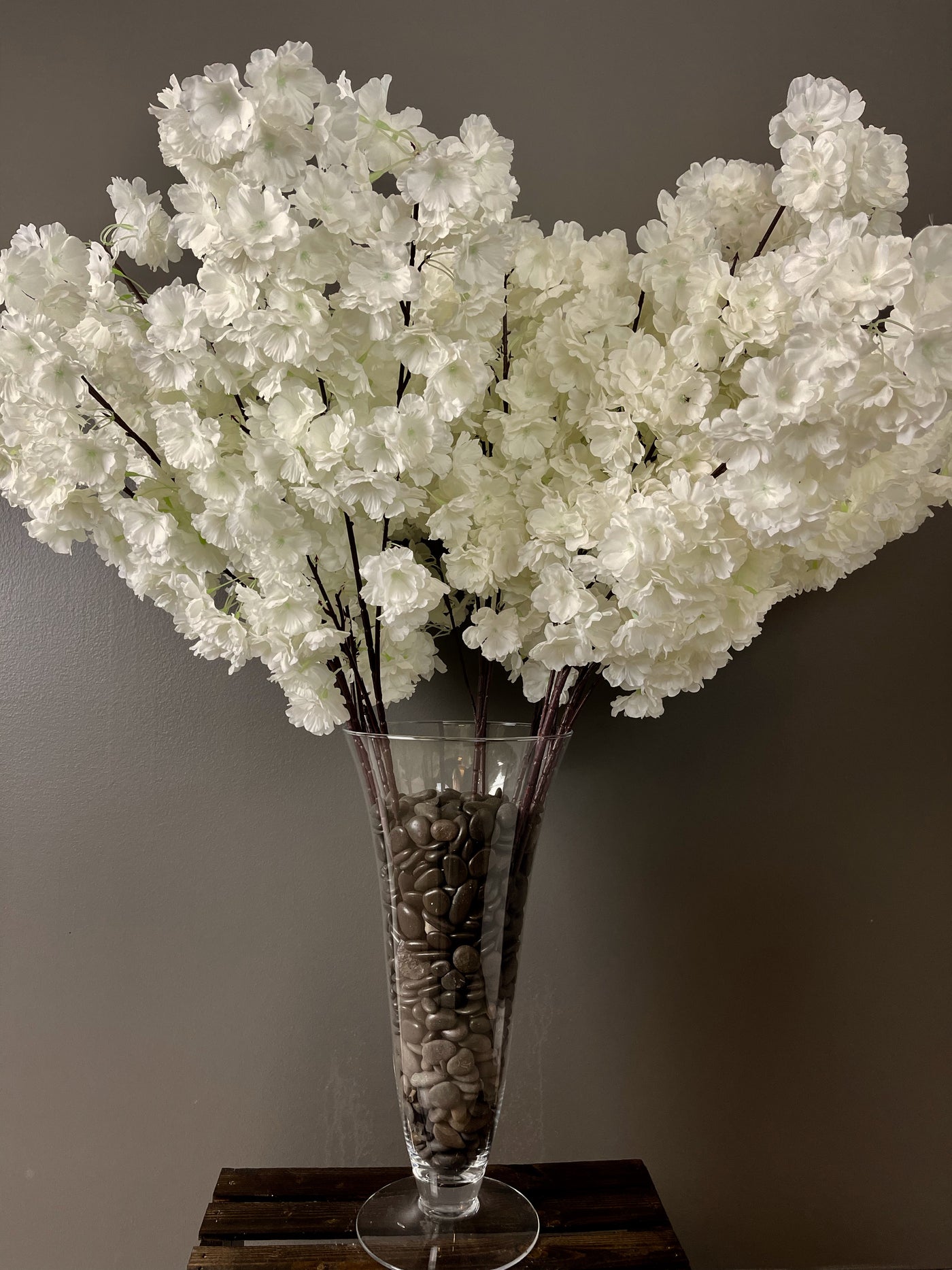 Rent a Rose- Decor- This statement arrangement brings wonderful height and fullness to your event. The vase is 17" tall and the arrangement is 36" tall.