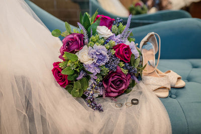 Bridal Bouquet in Evergreen Plum